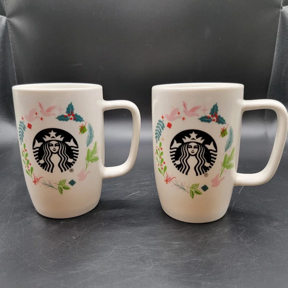 Starbucks Holiday Coffee Mugs Lot Of 2